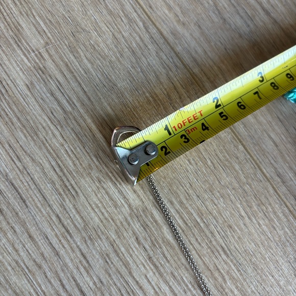 Tiffany & Co. Silver Heart Necklace with Blue Pouch - Picture 4 of 6